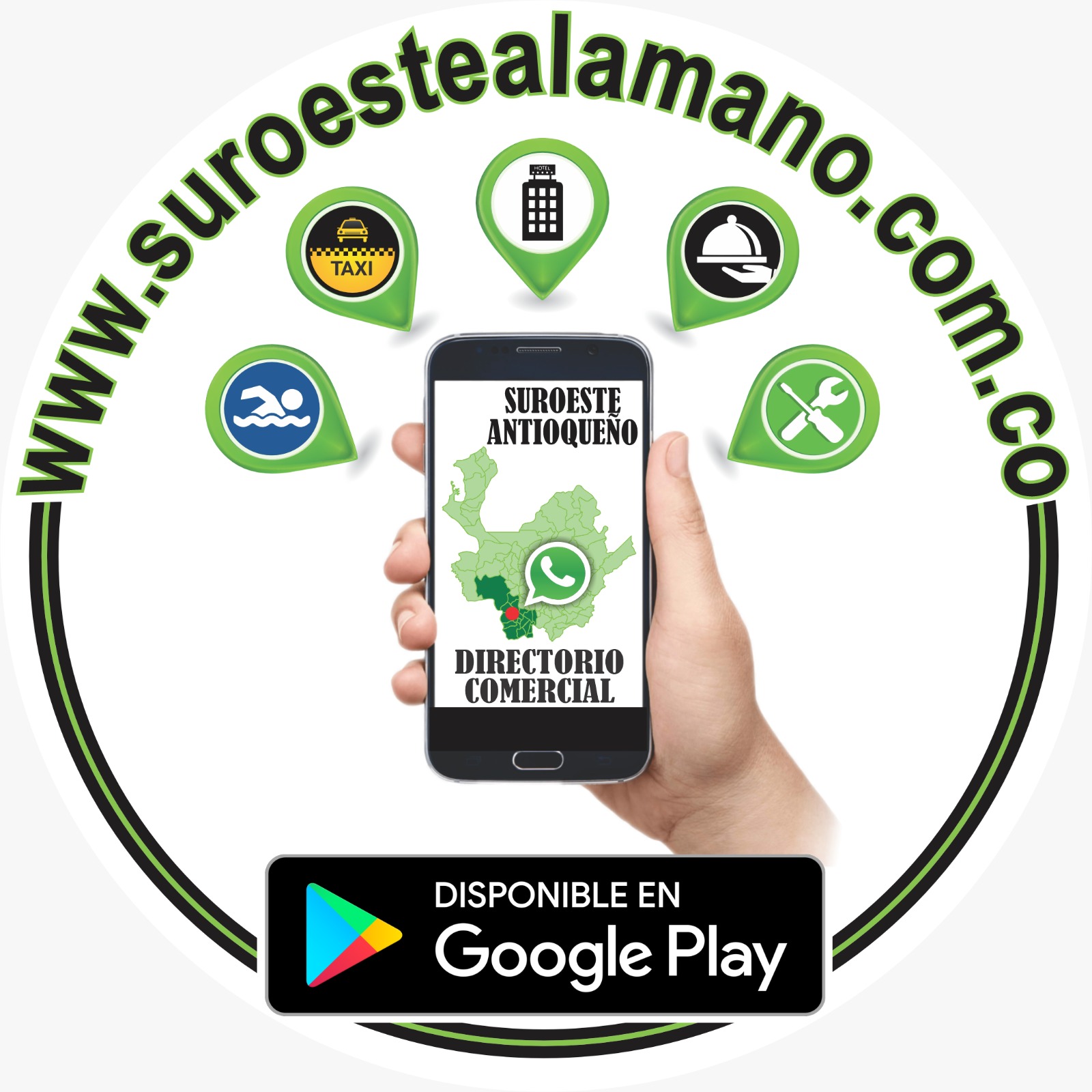 Suroeste a la mano